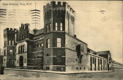 State Armory Troy, NY Postcard Postcard