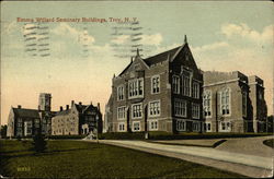 Emma Willard Seminary Buildings Troy, NY Postcard Postcard