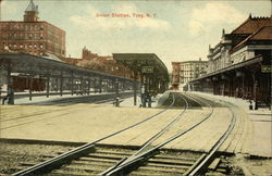 Union Station Troy, NY Postcard Postcard