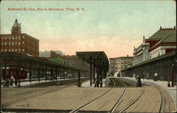 Railroad Station, South Entrance Postcard