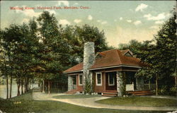 Hubbard Park - Waiting Room Meriden, CT Postcard Postcard