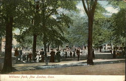 Williams Park View New London, CT Postcard Postcard