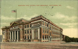 Eastern High School and Broadway Baltimore, MD Postcard Postcard