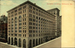 Street View of Equitable Building Baltimore, MD Postcard Postcard