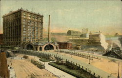 Union Station P.R.R. Pittsburgh, PA Postcard Postcard