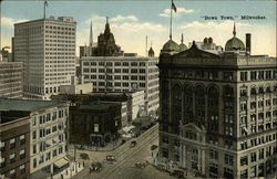 Down Town Milwaukee, WI Postcard Postcard