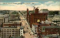 16th & Farnum Streets, Looking West Postcard