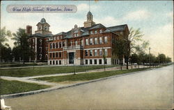 West High School Waterloo, IA Postcard Postcard