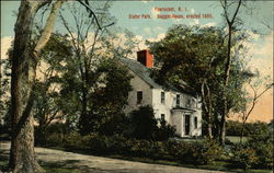 Slater Park - Dagget House, Erected 1685 Postcard