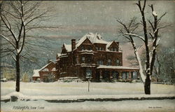 Snow Scene Postcard