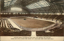 Interior View of Coliseum on Ohio State Fair Grounds Columbus, OH Postcard Postcard