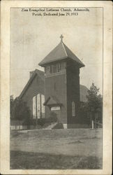 Zion Evangelical Lutheran Church Adamsville, OH Postcard Postcard