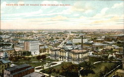 Bird's Eye View from Nicholas Building Postcard