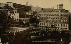 Lytle Park and Anna Louise Inn Cincinnati, OH Postcard Postcard