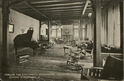 The Cincinnati Missionary Training School - Parlor Ohio Postcard Postcard