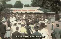 State Fair Grounds - Entering the Gates Columbus, OH Postcard Postcard