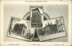 The homes of Columbus' clubs Postcard