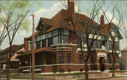 Home of the Piqua Club Postcard