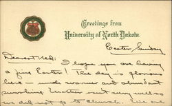 Greetings from the University of North Dakota Grand Forks, ND Postcard Postcard