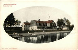 Chicago Club House Hayward, WI Postcard Postcard