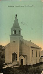 Methodist Church Center Moreland, PA Postcard Postcard