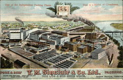 One of the Independent Packing Plants. That is a Model of Cleanliness T.M. Sinclair & Co. Ltd. Cedar Rapids, IA Postcard Postcard