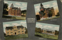 Hastings College Nebraska Postcard Postcard