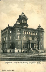 Kingfisher County Court House Oklahoma Postcard Postcard