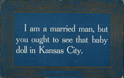 Married Man Makes Funny Comment Postcard