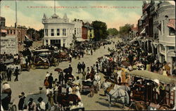 Union Street Looking North Coffeyville, KS Postcard Postcard