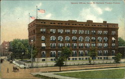 General Offices, Santa Fe Railroad Topeka, KS Postcard Postcard