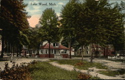 Residential View Lakewood, MI Postcard Postcard