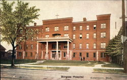 Street View of Borgess Hospital Kalamazoo, MI Postcard Postcard