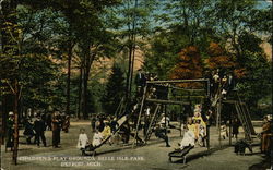 Children's Play Grounds Belle Isle Park Postcard