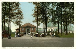 The Aquarium, Belle Isle Park Detroit, MI Postcard Postcard