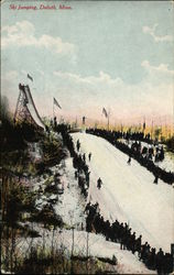 Ski Jumping Postcard