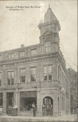 Robertson Building Virginia, IL Postcard Postcard