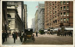 Dearborn Street Chicago, IL Postcard Postcard