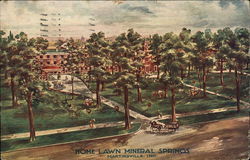 Home Lawn Mineral Springs Martinsville, IN Postcard Postcard