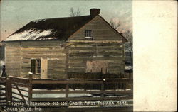 Thomas A. Hendricks Old Log Cabin, First Indiana Home Shelbyville, IN Postcard Postcard