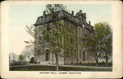 Thayer Hall, Kidder Institute Missouri Postcard Postcard