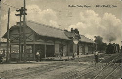 Hocking Valley Depot Delaware, OH Postcard Postcard