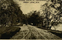 Shore Drive at Maplewood Green Lake, WI Postcard Postcard