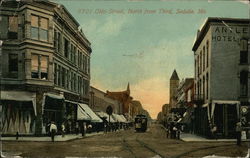 Ohio Street, North from Third Sedalia, MO Postcard Postcard