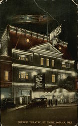 Empress Theatre, by night Omaha, NE Postcard Postcard