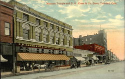 Masonic Temple and S.H. Kress & Co. Store Postcard