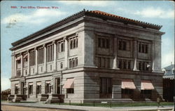 Post Office Cheyenne, WY Postcard Postcard