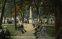 Plaza and Monument Santa Fe, NM Postcard Postcard