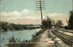 Lehigh River & O.R.R. of N.J. Bridge Bethlehem, PA Postcard Postcard