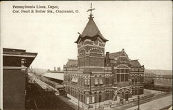 Pennsylvania Lines Depot Cincinnati, OH Postcard Postcard